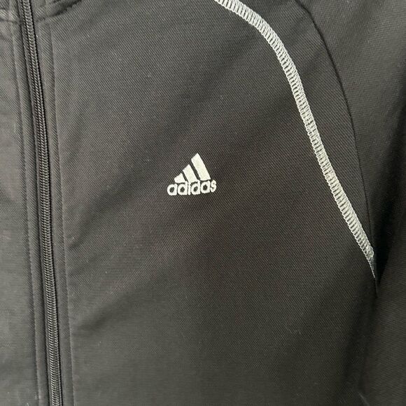 ADIDAS FULL ZIP TRACK JACKET BLACK M - Picture 4 of 10